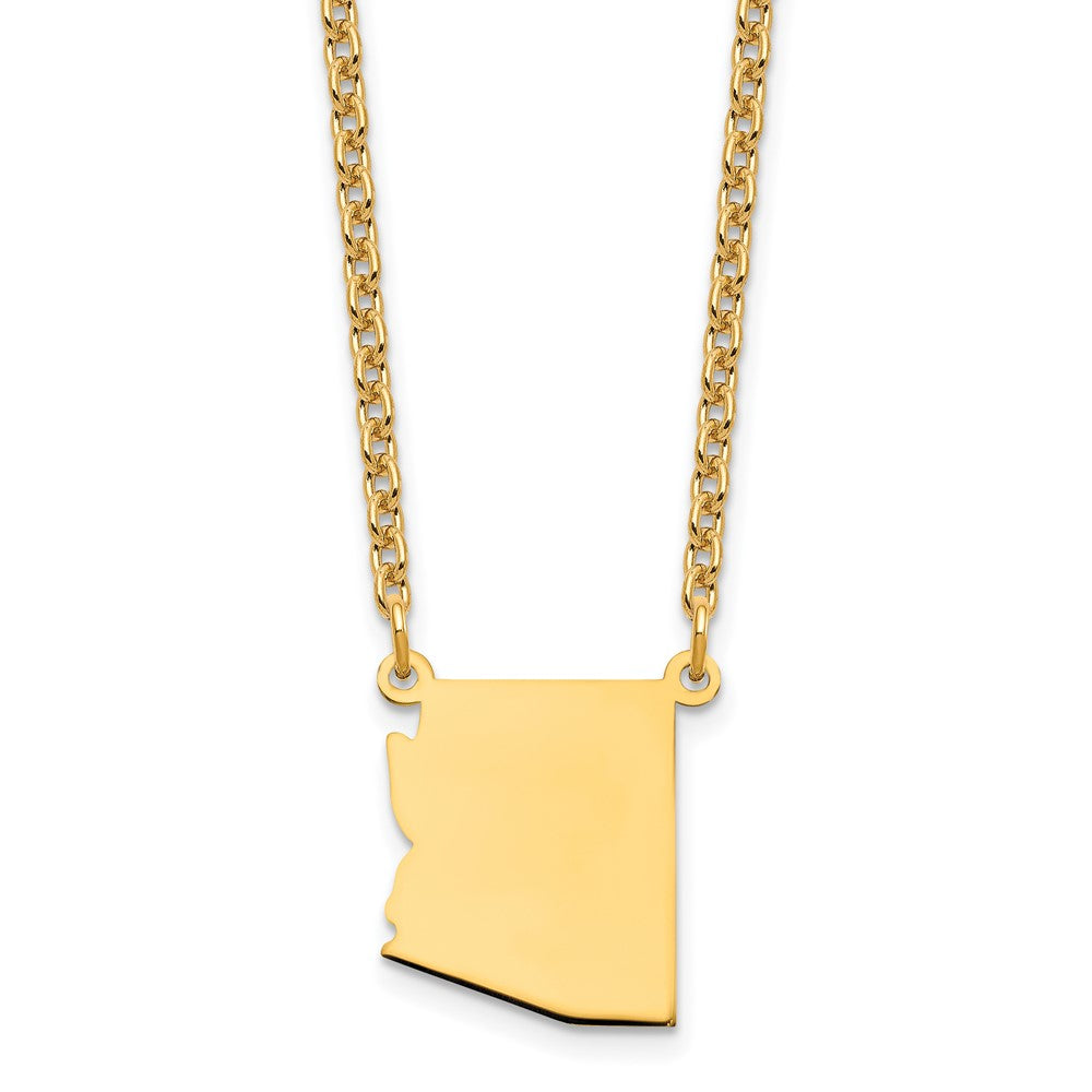 Vergoldet Sterlingsilber /gold Arizona State Halskette