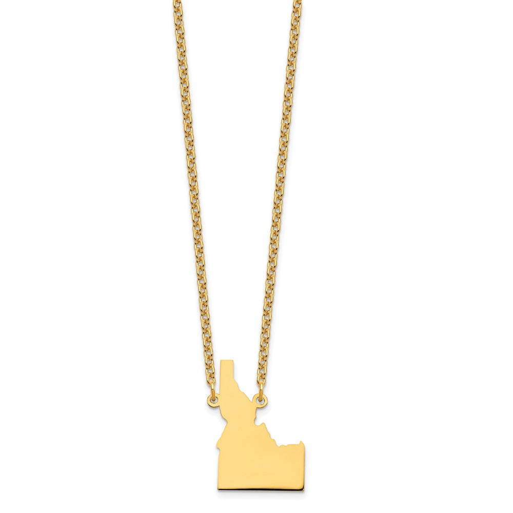 Vergoldet Sterlingsilber /gold Idaho State Halskette