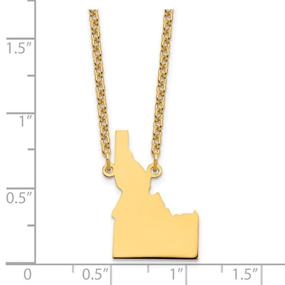 Vergoldet Sterlingsilber /gold Idaho State Halskette