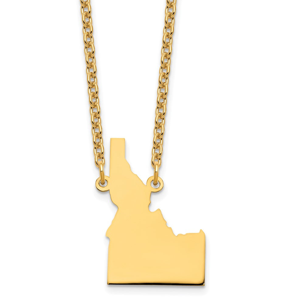 Vergoldet Sterlingsilber /gold Idaho State Halskette