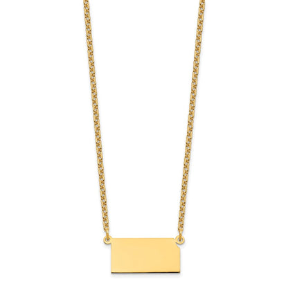 Vergoldet Sterlingsilber /gold Kansas State Halskette