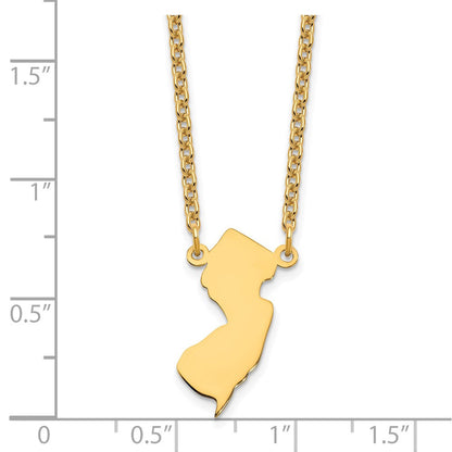 Vergoldet Sterlingsilber /gold New Trikot State Halskette