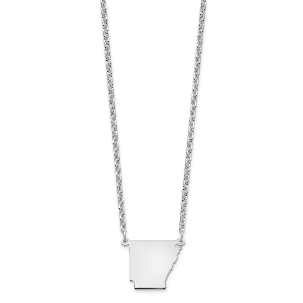 Sterlingsilber Silber/rhodiniert Arkansas State Halskette