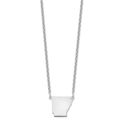 Sterlingsilber Silber/rhodiniert Arkansas State Halskette