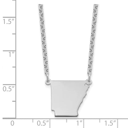 Sterlingsilber Silber/rhodiniert Arkansas State Halskette