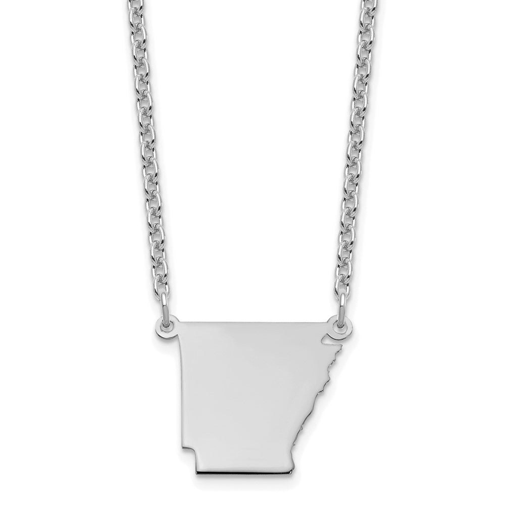 Sterlingsilber Silber/rhodiniert Arkansas State Halskette