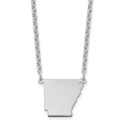 Sterlingsilber Silber/rhodiniert Arkansas State Halskette