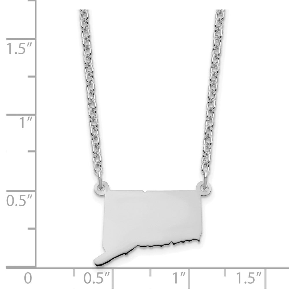 Sterlingsilber Silber/rhodiniert Connecticut State Halskette