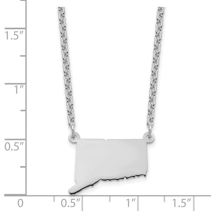 Sterlingsilber Silber/rhodiniert Connecticut State Halskette