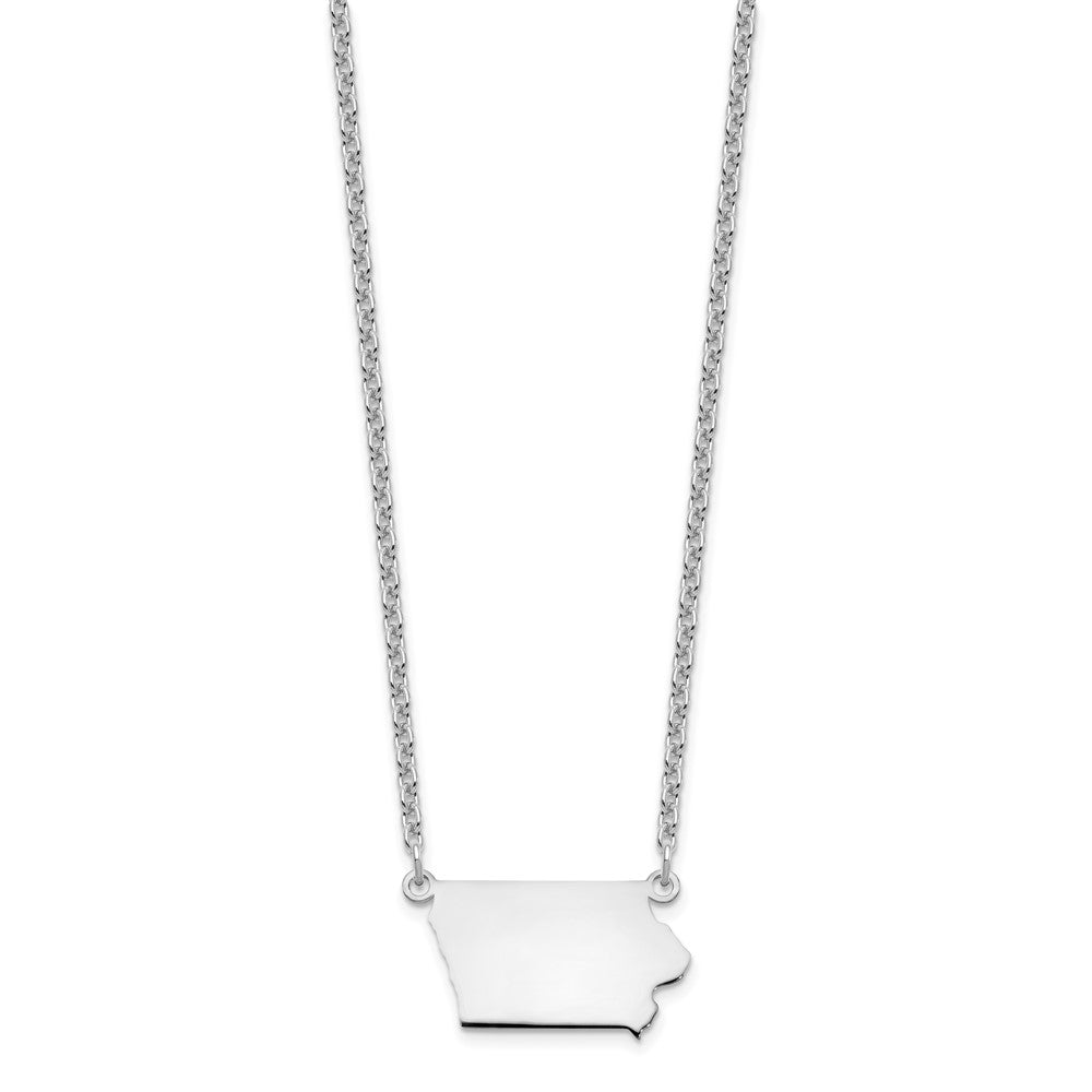 Sterlingsilber Silber/rhodiniert Iowa State Halskette