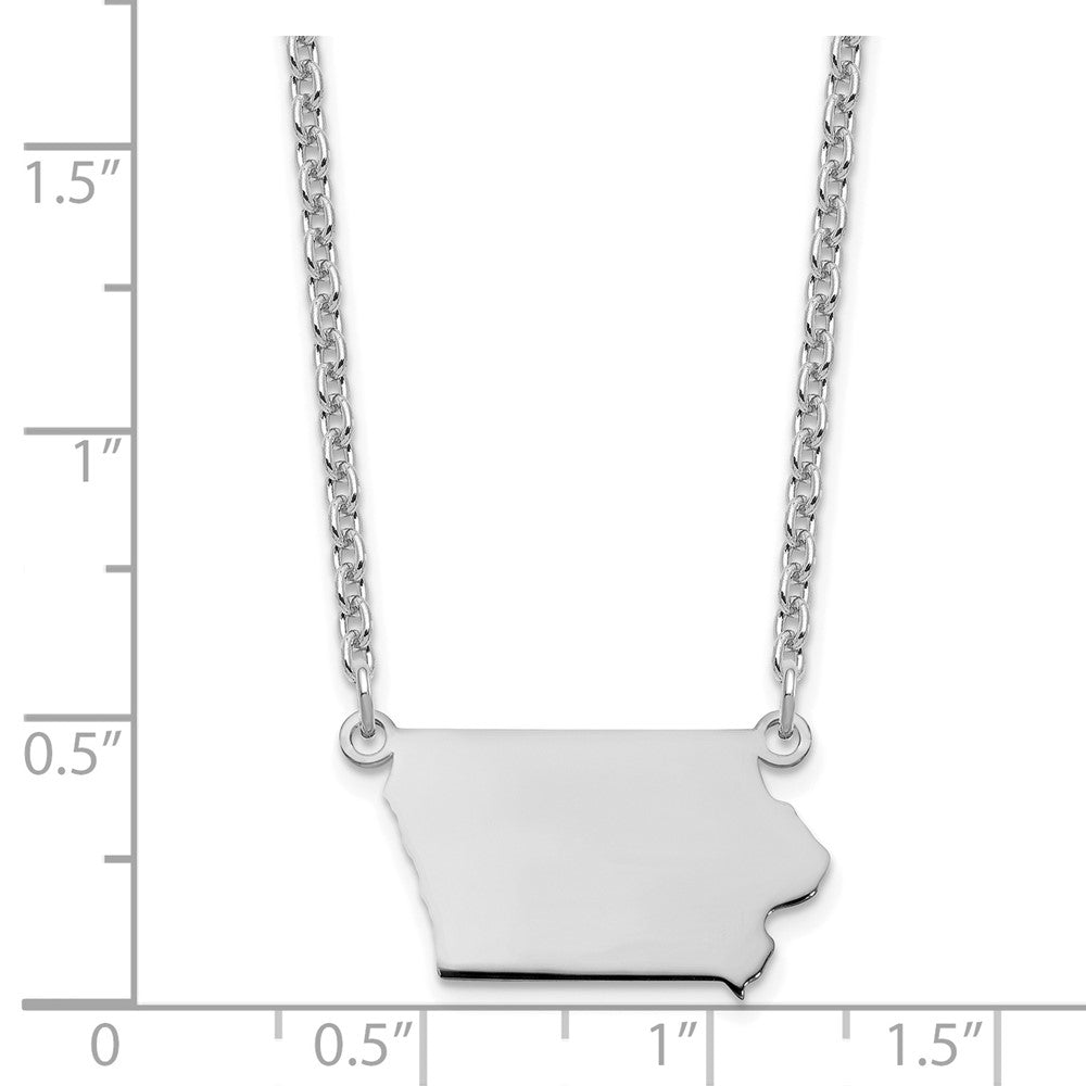 Sterlingsilber Silber/rhodiniert Iowa State Halskette