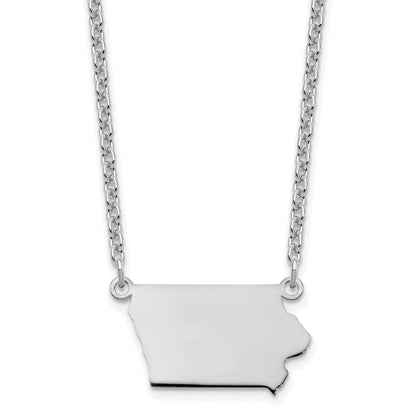 Sterlingsilber Silber/rhodiniert Iowa State Halskette
