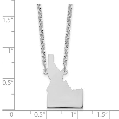 Sterlingsilber Silber/rhodiniert Idaho State Halskette