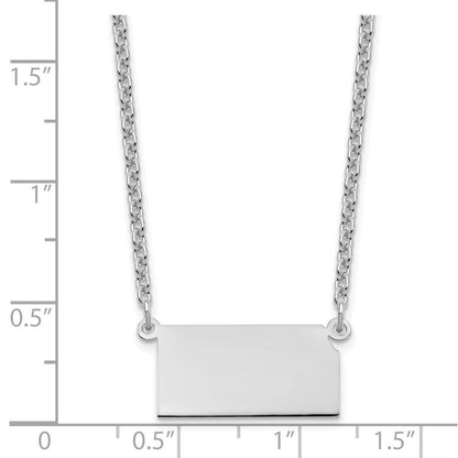 Sterlingsilber Silber/rhodiniert Kansas State Halskette