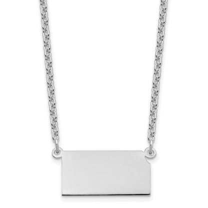 Sterlingsilber Silber/rhodiniert Kansas State Halskette