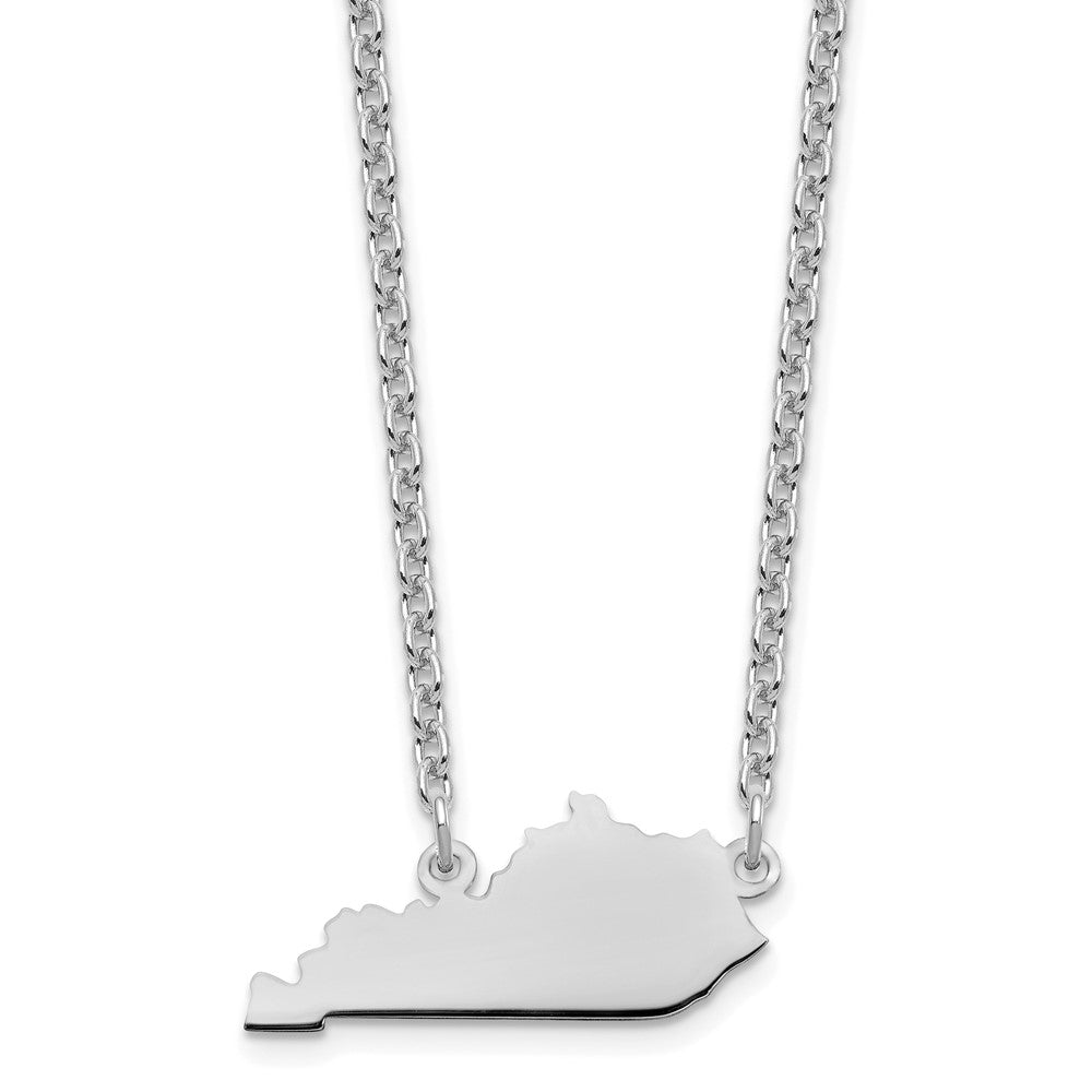 14K Weißgold 14kw Kentucky State Halskette