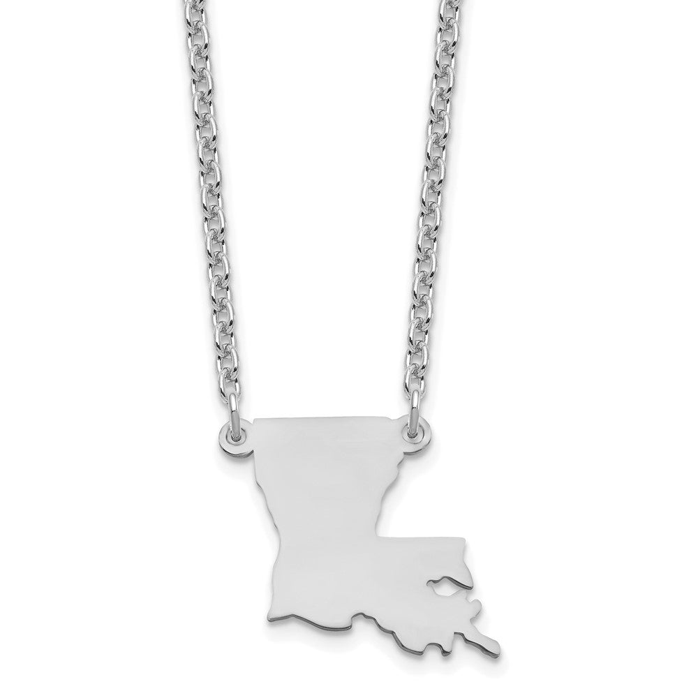 Sterlingsilber Silber/rhodiniert Louisiana State Halskette
