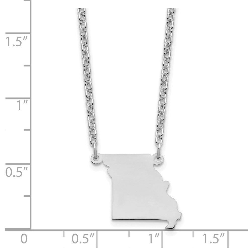Sterlingsilber Silber/rhodiniert Missouri State Halskette