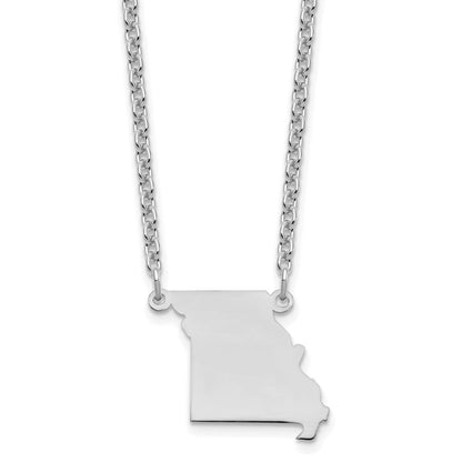 Sterlingsilber Silber/rhodiniert Missouri State Halskette