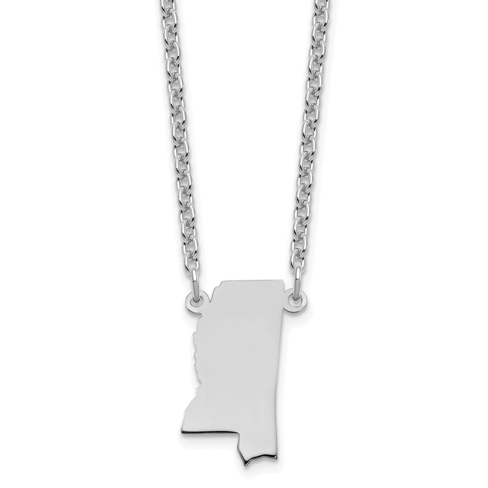 Sterlingsilber Silber/rhodiniert Mississippi State Halskette
