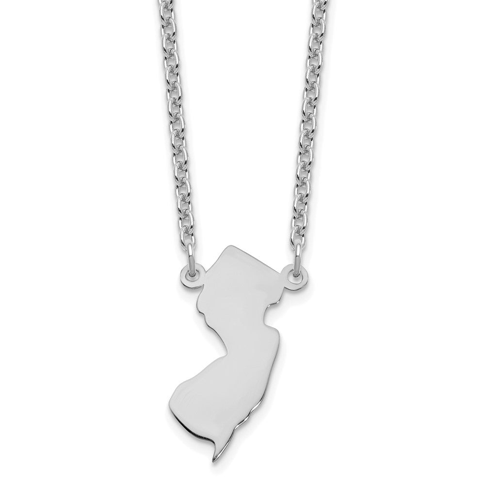 Sterlingsilber Silber/rhodiniert New Trikot State Halskette