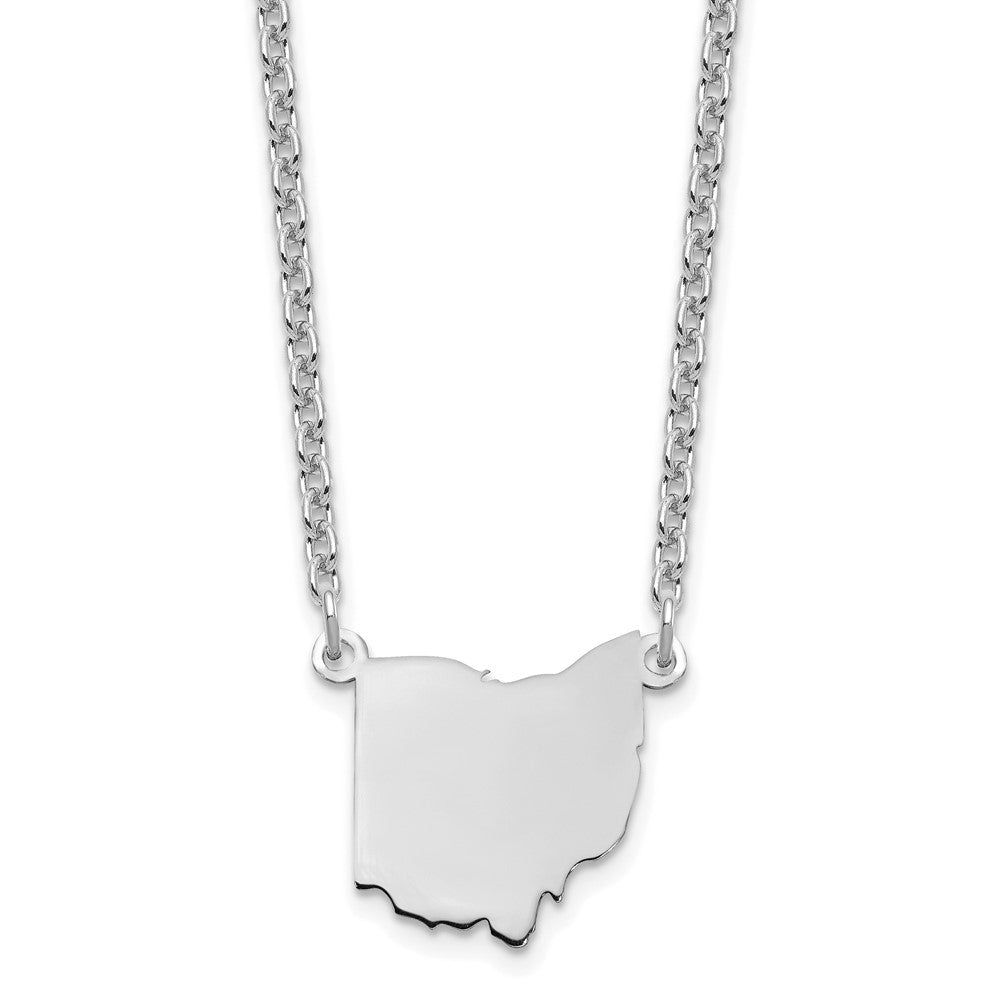 Sterlingsilber Silber/rhodiniert Ohio State Halskette