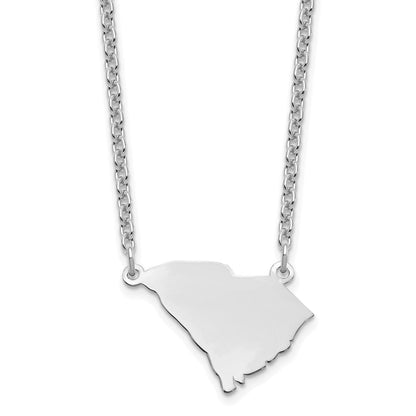 Sterlingsilber Silber/rhodiniert South Carolina State Halskette