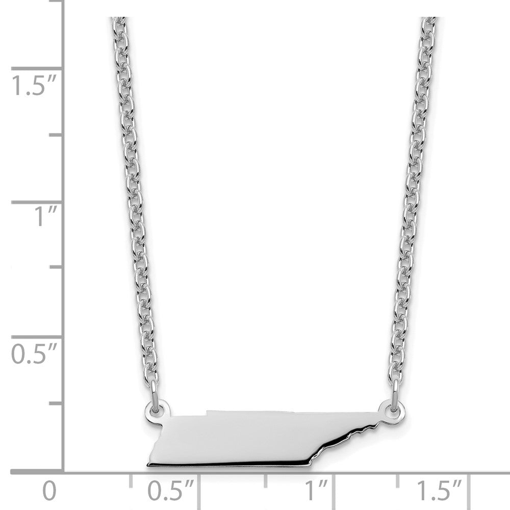 Sterlingsilber Silber/rhodiniert Tennessee State Halskette