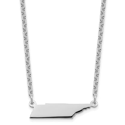 Sterlingsilber Silber/rhodiniert Tennessee State Halskette