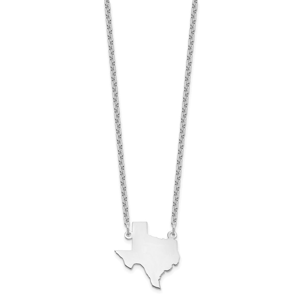 Sterlingsilber Silber/rhodiniert Texas State Halskette