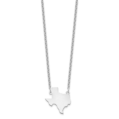 Sterlingsilber Silber/rhodiniert Texas State Halskette
