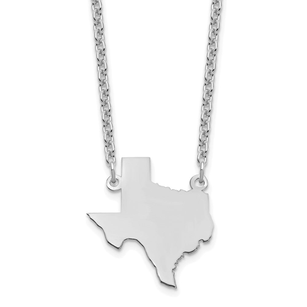 Sterlingsilber Silber/rhodiniert Texas State Halskette