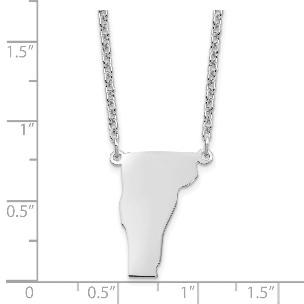 Sterlingsilber Silber/rhodiniert Vermont State Halskette