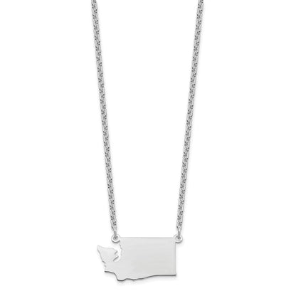 Sterlingsilber Silber/rhodiniert Washington State Halskette