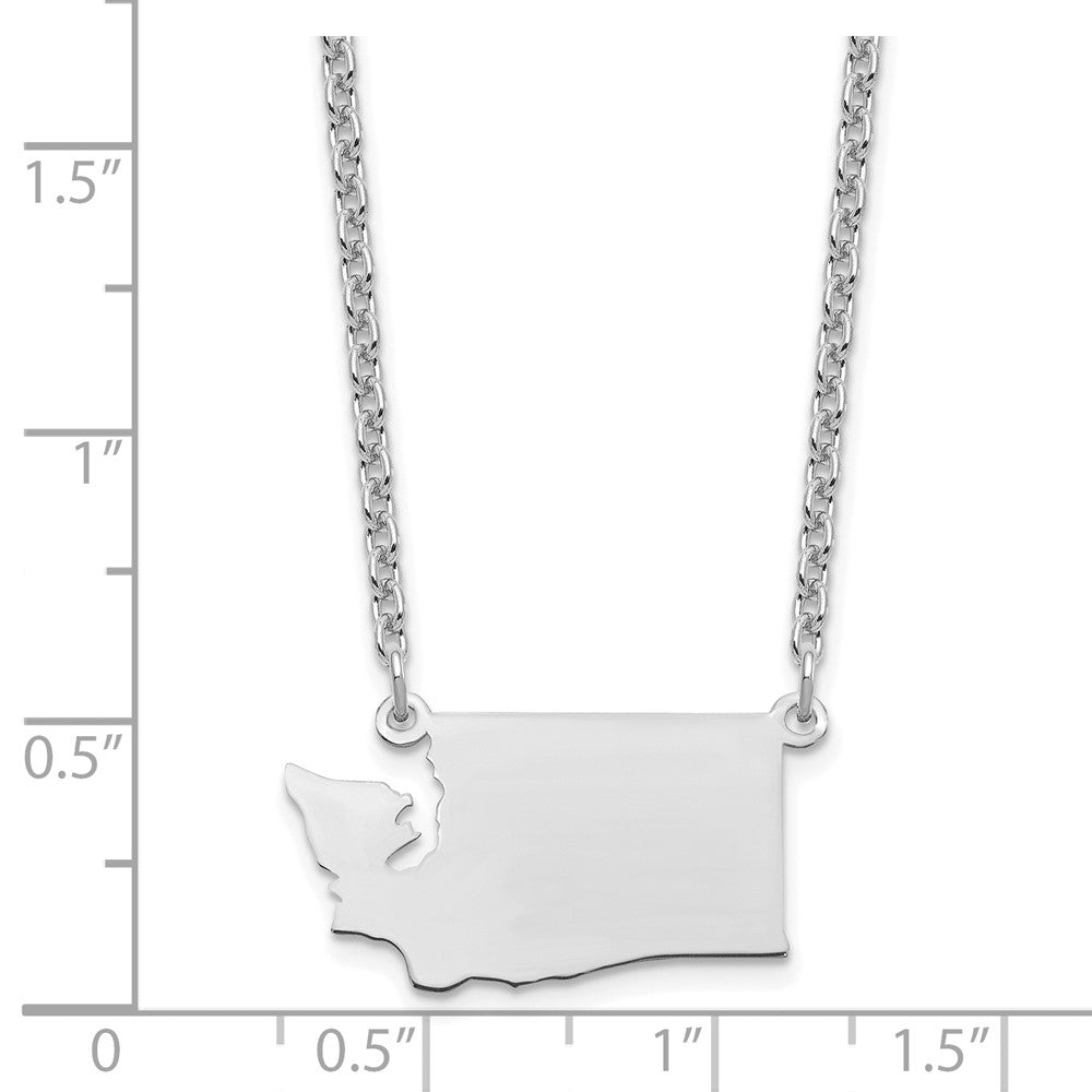 Sterlingsilber Silber/rhodiniert Washington State Halskette