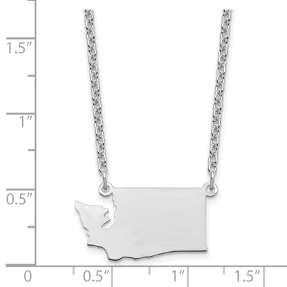 Sterlingsilber Silber/rhodiniert Washington State Halskette
