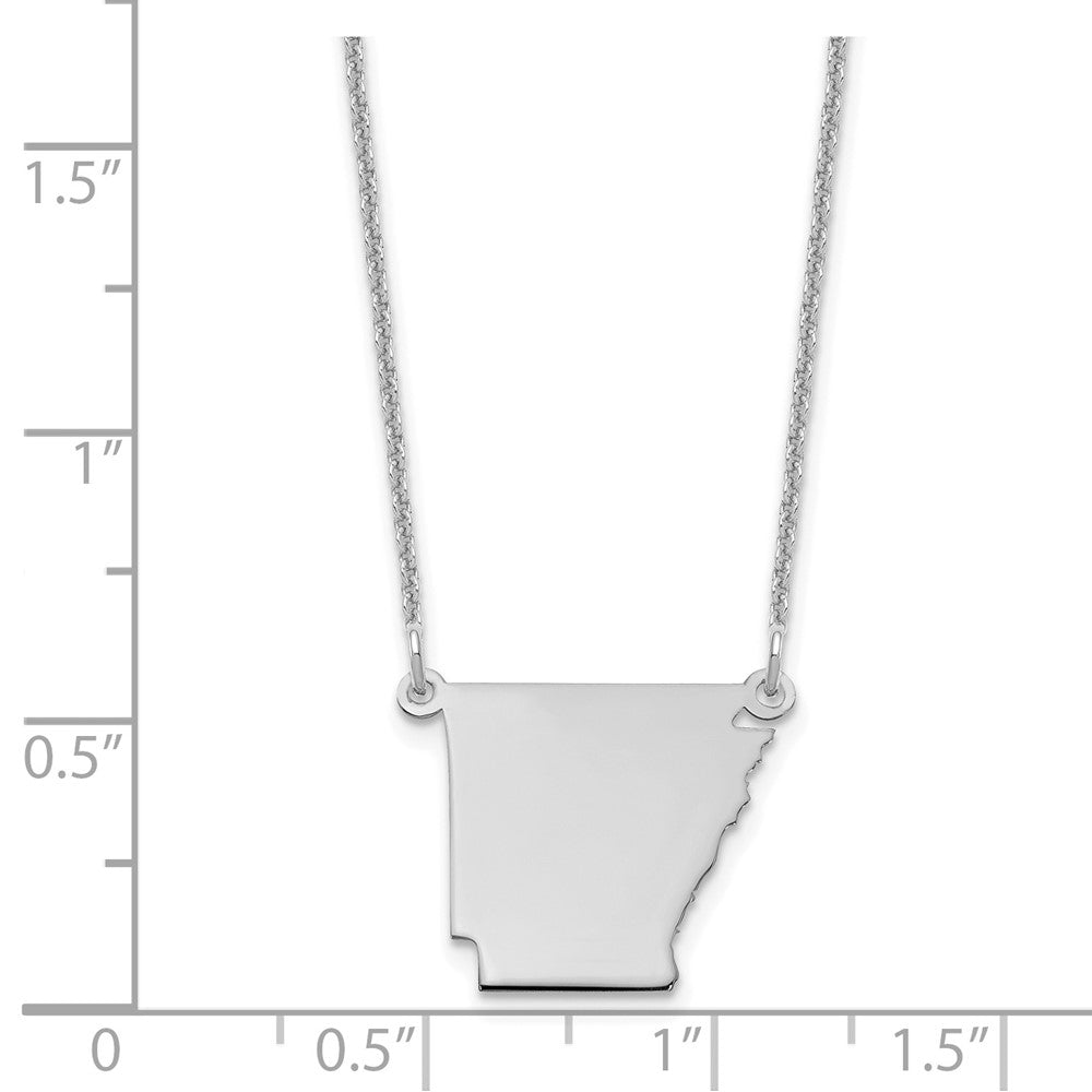 14K Weißgold 14kw Arkansas State Halskette