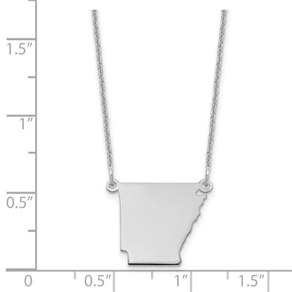14K Weißgold 14kw Arkansas State Halskette