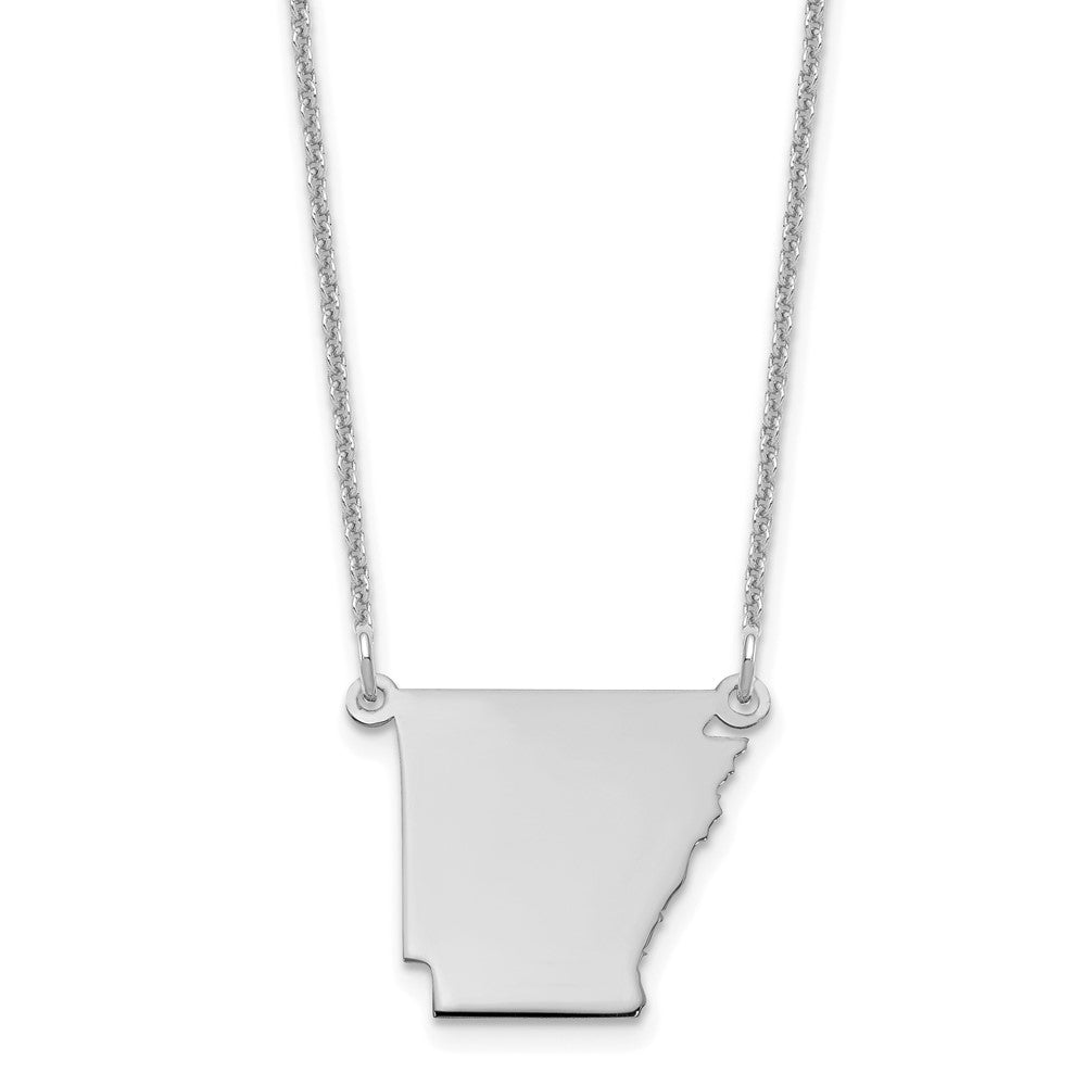 14K Weißgold 14kw Arkansas State Halskette