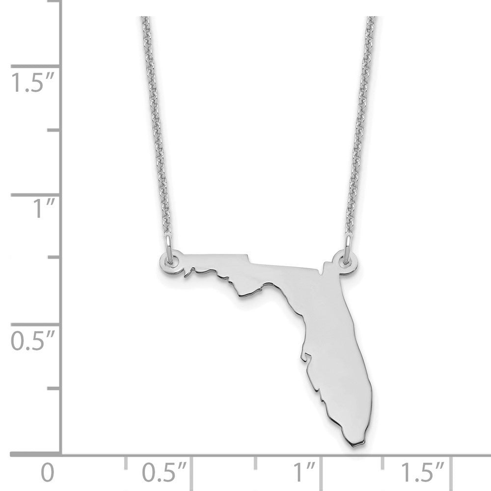 14K Weißgold 14kw Florida State Halskette