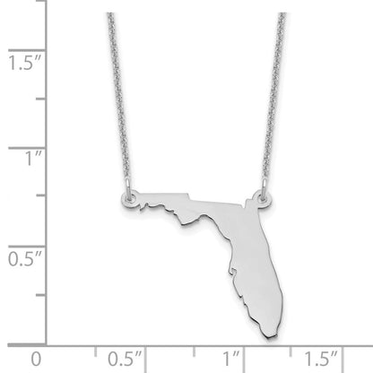 14K Weißgold 14kw Florida State Halskette