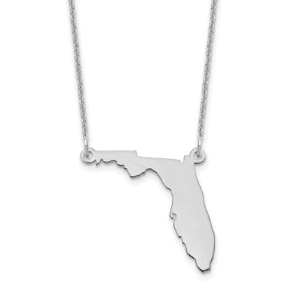 14K Weißgold 14kw Florida State Halskette