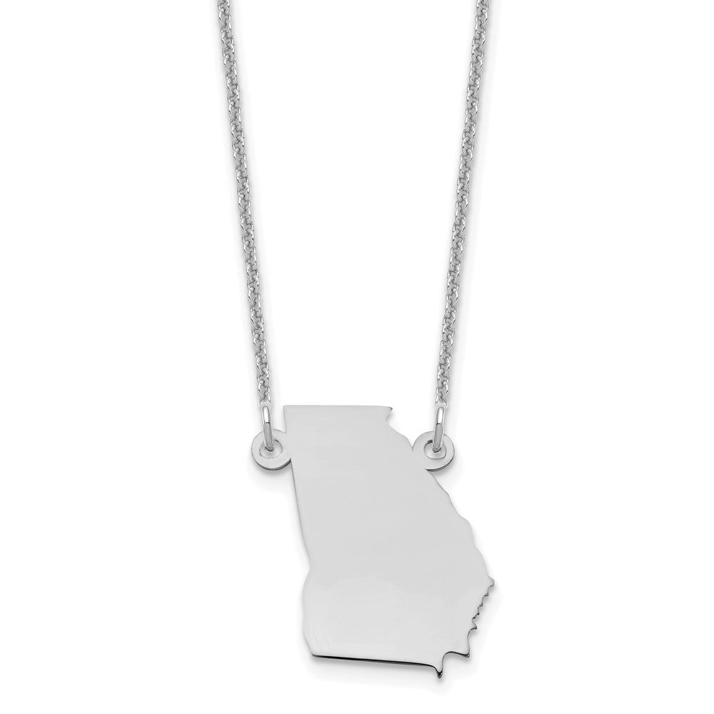 14K Weißgold 14kw Georgia State Halskette