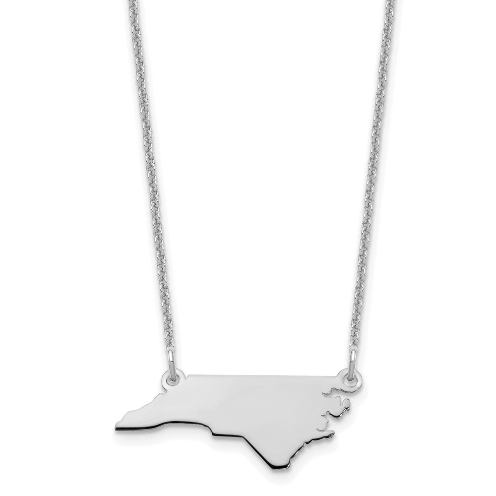14K Weißgold 14kw North Carolina State Halskette