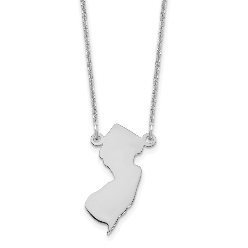 14K Weißgold 14kw New Trikot State Halskette