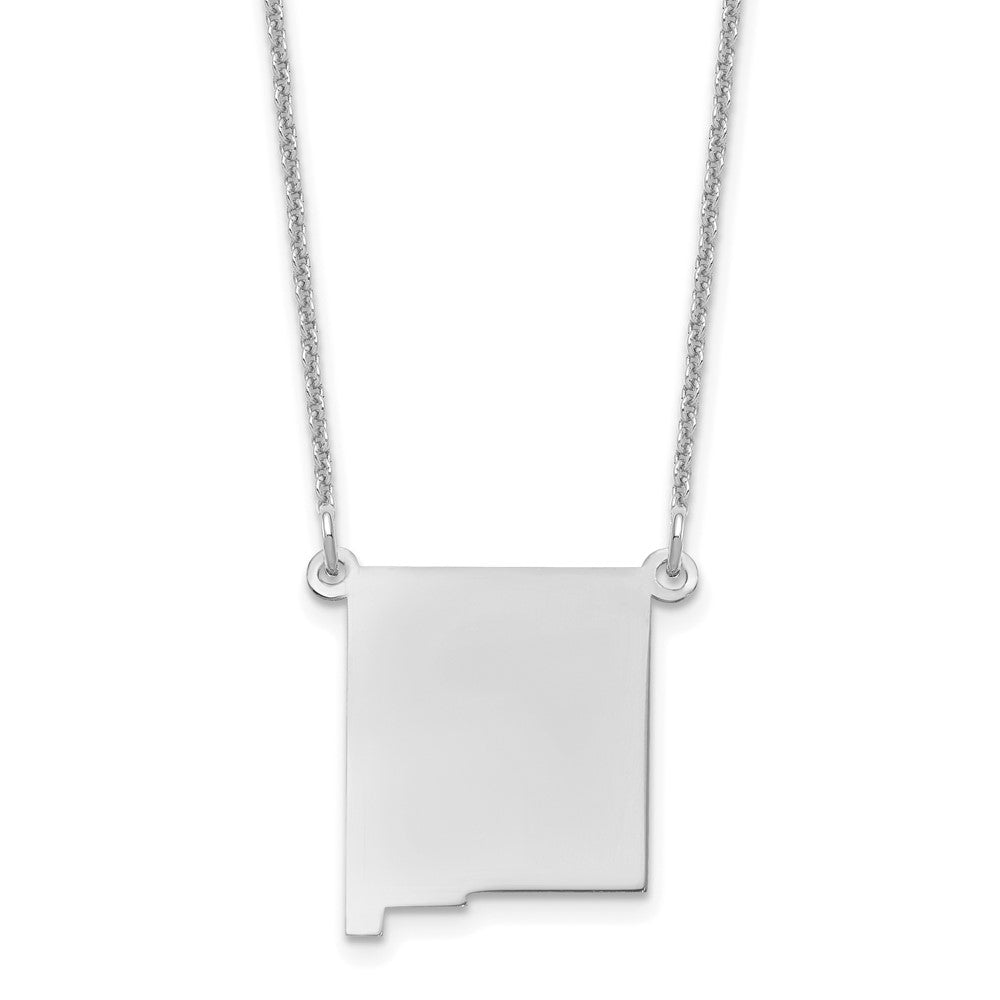 14K Weißgold 14kw New Mexico State Halskette