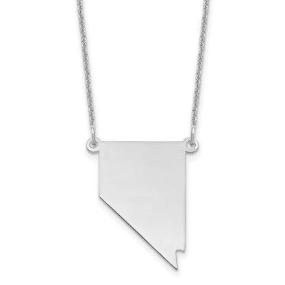 14K Weißgold 14kw Nevada State Halskette