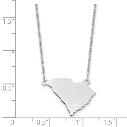 14K Weißgold 14kw South Carolina State Halskette