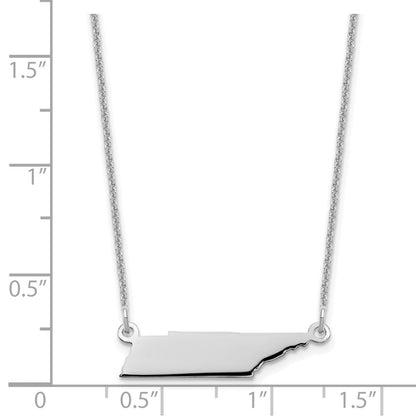 14K Weißgold 14kw Tennessee State Halskette