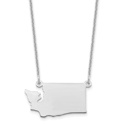 14K Weißgold 14kw Washington State Halskette